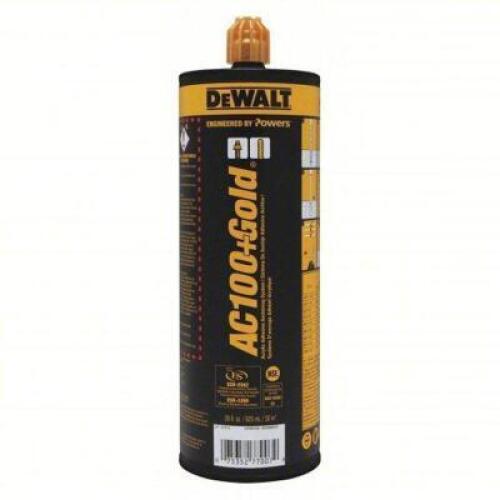 DESCRIPTION: (2) ACRYLIC ADHESIVE ACHOR SYSTEM BRAND/MODEL: DEWALT AC100 SIZE: 28 FL OZ RETAIL$: $110.64 QTY: 2