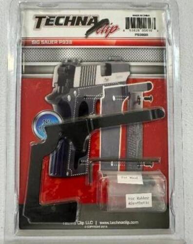 DESCRIPTION (5) TECHNA CLIPS FOR SIG SAUER P385 ADDITIONAL INFORMATION RETAILS FOR $22 EACH THIS LOT IS: SOLD BY THE PIECE LOCATION MIDDLE FLOOR QTY 5