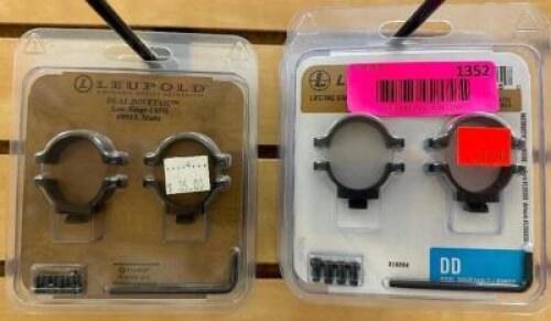 DESCRIPTION (7) LEUPOLD SCOPE MOUNTS ADDITIONAL INFORMATION RETAILS FOR $31 EACH THIS LOT IS: SOLD BY THE PIECE LOCATION MIDDLE FLOOR QTY 7