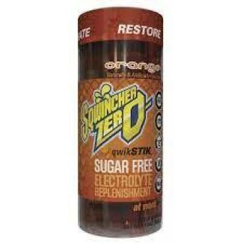 DESCRIPTION: (5) CONTAINERS OF (10) CONCENTRATED SPORTS DRINK STICKS BRAND/MODEL: SQWINCHER INFORMATION: ORANGE RETAIL$: $4.00 EA SIZE: 1.1 OZ EA QTY: