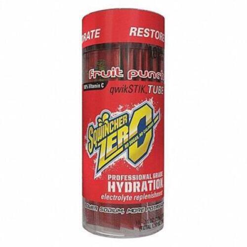 DESCRIPTION: (5) CONTAINERS OF (10) CONCENTRATED SPORTS DRINK STICKS BRAND/MODEL: SQWINCHER INFORMATION: FRUIT PUNCH RETAIL$: $4.00 EA SIZE: 1.1 OZ EA