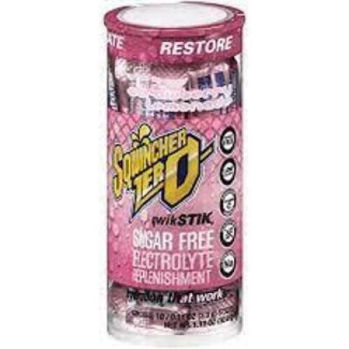 DESCRIPTION: (5) CONTAINERS OF (10) CONCENTRATED SPORTS DRINK STICKS BRAND/MODEL: SQWINCHER INFORMATION: STRAWBERRY LEMONADE RETAIL$: $4.00 EA SIZE: 1