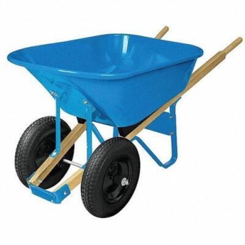 DESCRIPTION: (1) WHEELBARROW BRAND/MODEL: WESTWARD #20KP45 INFORMATION: BLUE RETAIL$: $250.92 SIZE: 6 CU FT QTY: 1