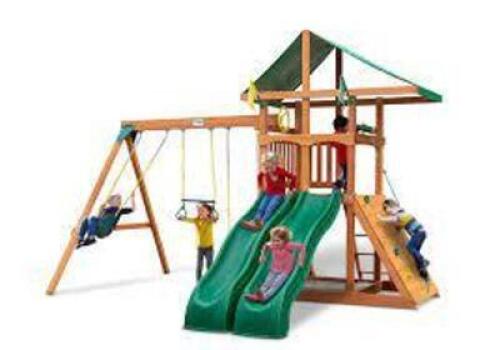DESCRIPTION: (1) PLAYSET BRAND/MODEL: GORILLA INFORMATION: MUST COME INSPECT TO CONFORM EVERYTHING IS THERE RETAIL$: $1,419.00 QTY: 1