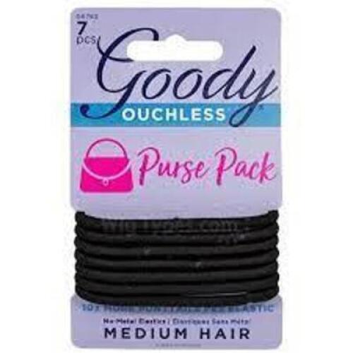 DESCRIPTION: (4) PACKS OF (3) PACKS OF (7) HAIR ELASTICS BRAND/MODEL: GOODY #3000556 INFORMATION: BLACK RETAIL$: $5.00 EA QTY: 4