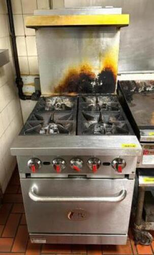 4-BURNER GAS RANGE WITH OVEN