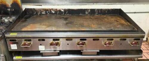 5' 5-BURNER GAS FLAT TOP GRIDDLE