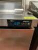 2-DOOR REFRIGERATED PREP TABLE ON CASTERS WITH RISER SHELF - 6