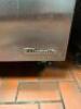 2-DOOR REFRIGERATED PREP TABLE ON CASTERS WITH RISER SHELF - 7