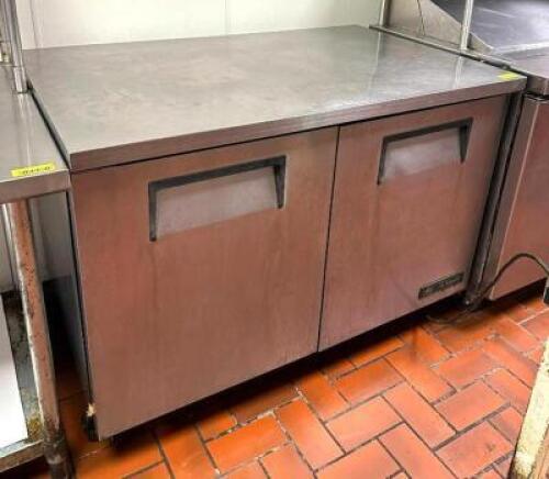 2-DOOR UNDERCOUNTER REFRIGERATOR ON CASTERS