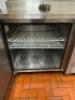 44" SINGLE DOOR REFRIGERATED PREP TABLE ON CASTERS - 3