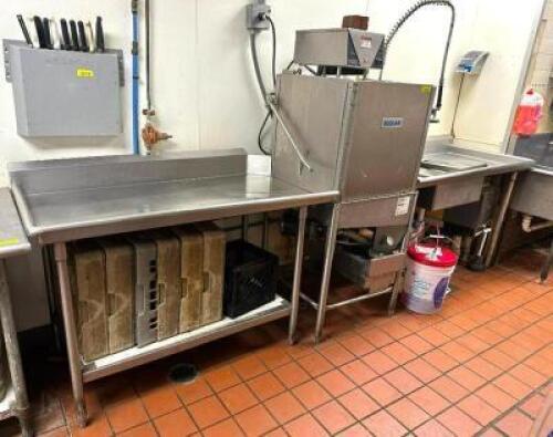 STAINLESS SOIL AND CLEAN TABLE.
