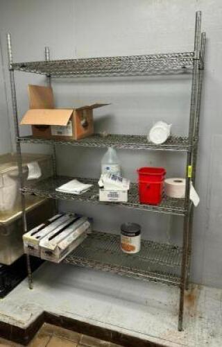 4-TIER WIRE SHELVING UNIT