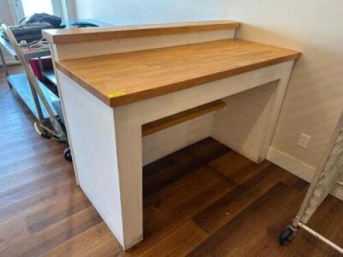 BUTCHER BLOCK PREP TABLE