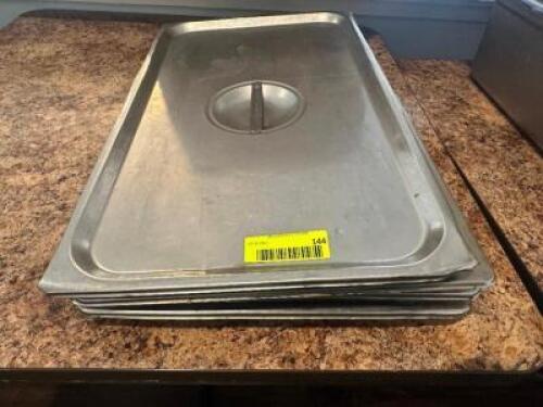 (6) - STAINLESS INSERT LIDS