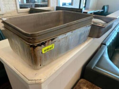 (3) - STAINLESS INSERTS WITHOUT LIDS