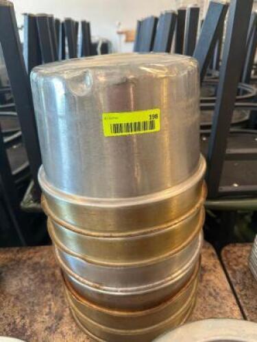 (3) - STAINLESS INSERTS WITHOUT LIDS