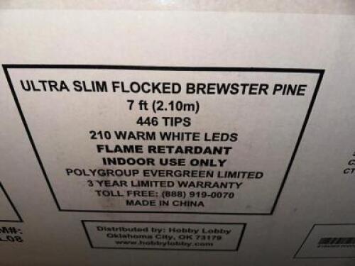 ULTRA SLIM FLOCKED BREWSTER PINE