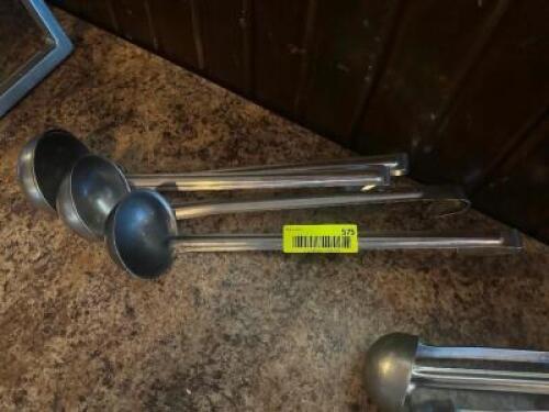 (4) - STAINLESS STEEL COMMERCIAL LADLES