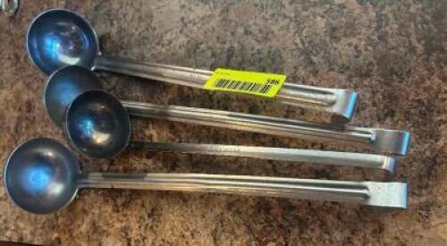(4) - STAINLESS STEEL COMMERCIAL LADLES