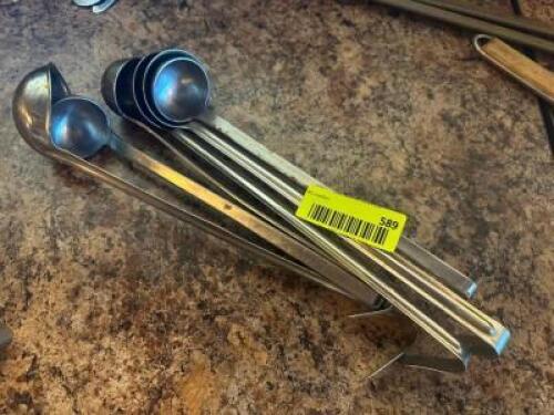(4) - STAINLESS STEEL COMMERCIAL LADLES