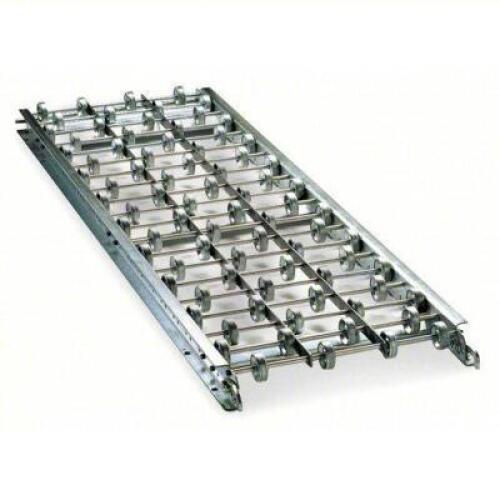 DESCRIPTION: (2) ROLLER CONVEYOR, SKATE WHEELS BRAND/MODEL: ASHLAND #2W852 INFORMATION: ALUMINUM SIZE: 16 IN BETWEEN FRAME WD, 18 IN OVERALL WD, 150 L
