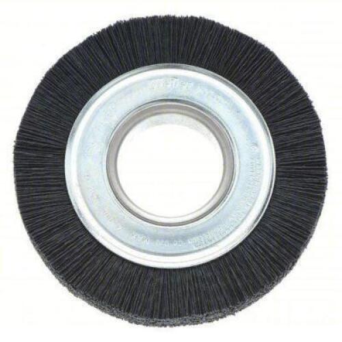 DESCRIPTION: (4) WIRE WHEEL BRUSH BRAND/MODEL: WEILER #4GJC2 INFORMATION: CRIMPED NYLON SIZE: 6 IN DIA X 3/4 IN WD, 2 IN ARBOR, 0.043 IN FILL RETAIL$: