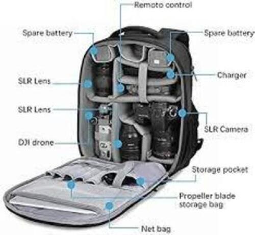 DESCRIPTION: (1) DRONE BACKPACK WITH FIRE RESISTANT LINER BRAND/MODEL: DURATOOL #22-26180 INFORMATION: BLACK, IMAGES ARE FOR ILLUSTRATION PURPOSES ONL