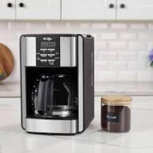 DESCRIPTION: (1) PROGRAMMABLE COFFEE MAKER BRAND/MODEL: MR. COFFEE INFORMATION: BLACK SIZE: 12 CUP RETAIL$: $10.00 EA QTY: 1
