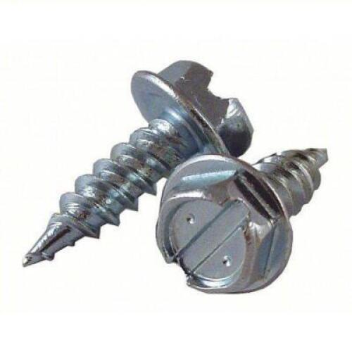 DESCRIPTION: (3) BOXES OF (1000) SELF-PIERCING SCREW BRAND/MODEL: ZIP-IN #41GR91 INFORMATION: STEEL, ZINC-PLATED, SLOTTED, HEX WASHER SIZE: #7 SIZE, 1