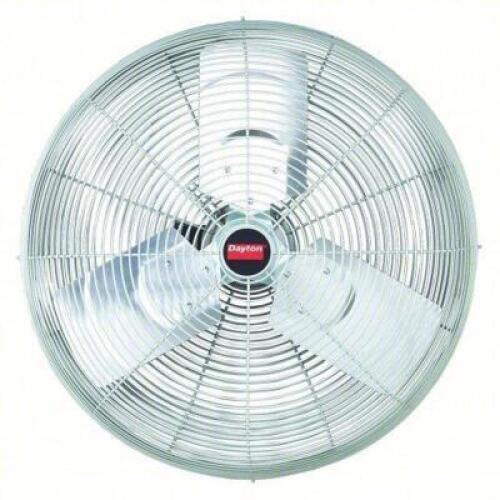 DESCRIPTION: (1) STANDARD DUTY INDUSTRIAL FAN BRAND/MODEL: DAYTON #1VCF3 INFORMATION: 2 SPEEDS, 115V AC SIZE: 24" BLADE DIAMETER RETAIL$: $419.34 EA Q