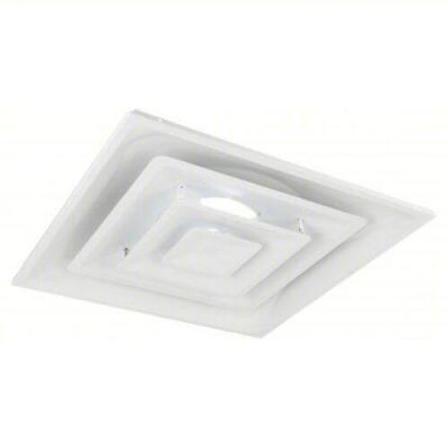 DESCRIPTION: (1) CEILING DIFFUSER BRAND/MODEL: PART NUMBER #4MJV3 INFORMATION: WHITE SIZE: 8IN DUCT SIZE SQUARE 4.5 IN DEPTH RETAIL$: $57.26 EA QTY: 1