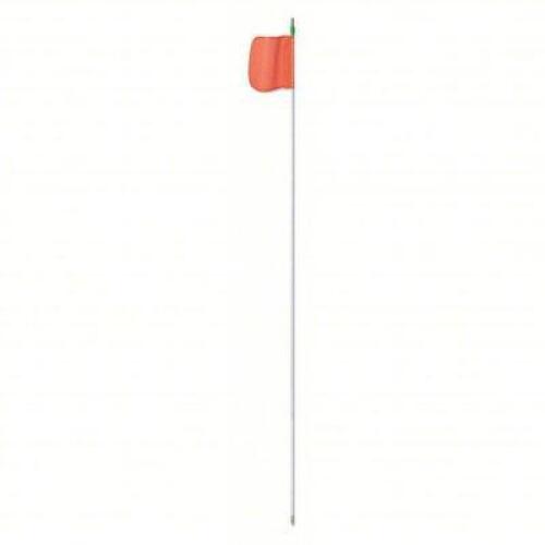 DESCRIPTION: (2) WARNING WHIP WITH REFLECTIVE FLAG BRAND/MODEL: PRODUCT NUMBER #16D797 INFORMATION: ORANGE, WHITE, NOT LIGHTED SIZE: 6' H X 11' RETAIL