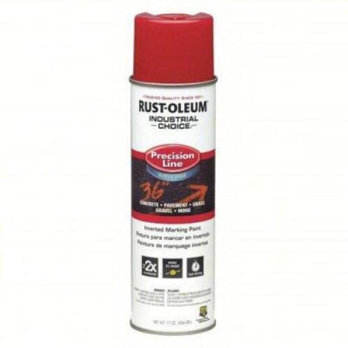 DESCRIPTION: (6) RED, INVERTED LINE MARKING PAINT BRAND/MODEL: RUST-OLEUM 203038 SIZE: 20OZ RETAIL$: 65.28 QTY: 6