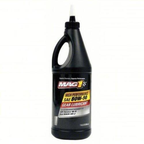 DESCRIPTION: (6) 80W-90 GEAR OIL BRAND/MODEL: MAG1 43Y908 SIZE: 1QT RETAIL$: 59.89 QTY: 6