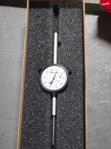 DESCRIPTION: (1) LONG STROKE DIAL INDICATOR BRAND/MODEL: STARRETT 25-2041J INFORMATION: MUST INSPECT SIZE: 0-2" RANGE RETAIL$: 489.34 QTY: 1