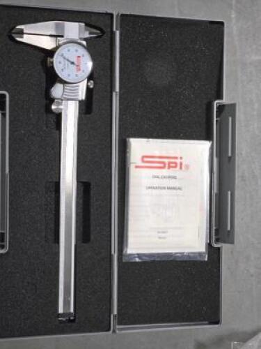 DESCRIPTION: (1) DIAL CALIPER BRAND/MODEL: SPI 17-989-5 SIZE: 8" RETAIL$: 156.47 QTY: 1