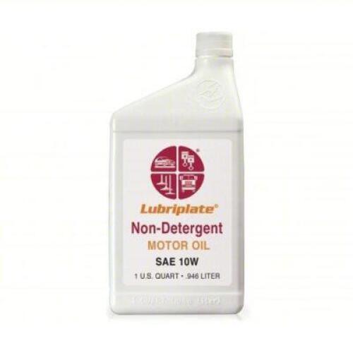 DESCRIPTION: (6) NON DETERGENT ENGINE OIL BRAND/MODEL: LUBRIPLATE L0804-054 INFORMATION: SAE 10 SIZE: 1QT RETAIL$: 99.49 QTY: 6