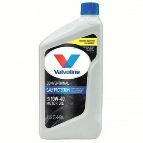 DESCRIPTION: (6) 10w-40 CONVENTIONAL MOTOR OIL BRAND/MODEL: VALVOLINE 797671 SIZE: 1QT RETAIL$: 49.56 QTY: 6