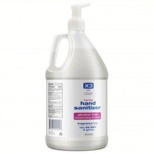 DESCRIPTION: (2) FOAM HAND SANITIZERQ BRAND/MODEL: X3 CLEAN 10004 SIZE: 1 GAL RETAIL$: 64.48 QTY: 2