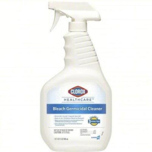 DESCRIPTION: (6) BOTTLES BLEACH GERMICIDAL CLEANER BRAND/MODEL: CLOROX HEALTHCARE 68970 SIZE: 32 OZ RETAIL$: 161.8 QTY: 6