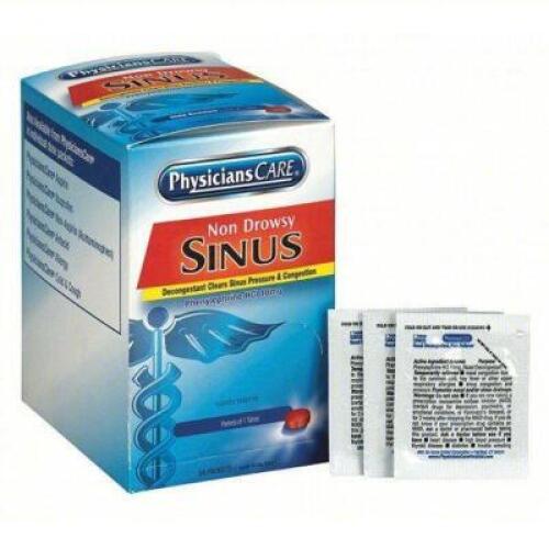 DESCRIPTION: (4) BOXES OF (50) NON-DROWSY SINUS DECONGESTANT BRAND/MODEL: PHYSICIANS CARE 90087 SIZE: 10mG RETAIL$: 47.6 QTY: 4
