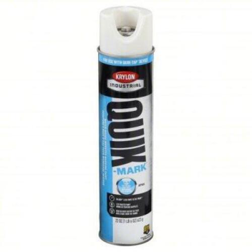 DESCRIPTION: (6) QUIK-TAP APWA WHITE MARKING PAINT BRAND/MODEL: KRYLON INDUSTRIAL 54YL70 SIZE: 25OZ RETAIL$: 83.7 QTY: 6