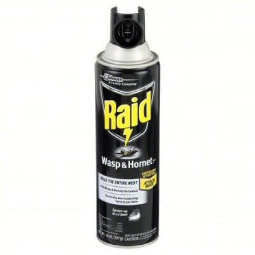 DESCRIPTION: (5) WASP AND HORNET SPRAY BRAND/MODEL: RAID 6608006 SIZE: 14OZ RETAIL$: 67.2 QTY: 5
