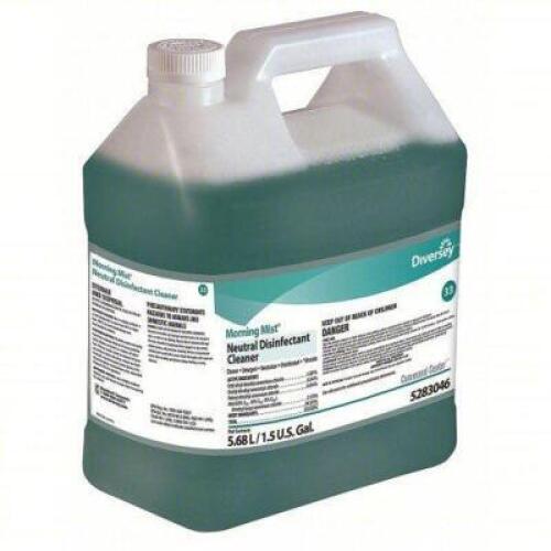 DESCRIPTION: (2) MORNING MIST NEUTRAL DISINFECTANT CLEANER BRAND/MODEL: DIVERSEY 5283046 SIZE: 1.5 GAL RETAIL$: 166.34 QTY: 2