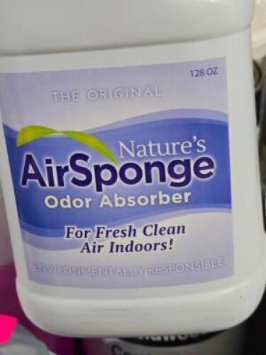 DESCRIPTION: (2) ODOR ELIMINATOR BRAND/MODEL: NATURES AIR SPONGE SIZE: 128 OZ RETAIL$: 117.58 QTY: 2