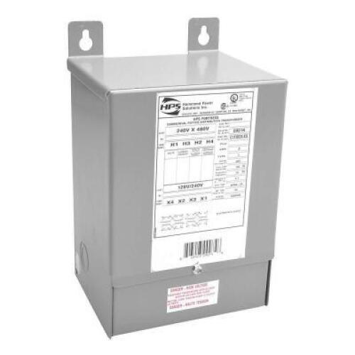 DESCRIPTION: (1) GENERAL PURPOSE TRANSFORMER BRAND/MODEL: HAMMOND POWER SOLUTIONS/C1F003LES INFORMATION: 3 kVA, 1-phase, 240/480 VAC, 120/240 VAC seco
