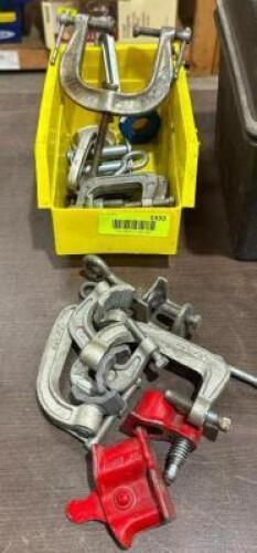 ASSORTED CLAMPS