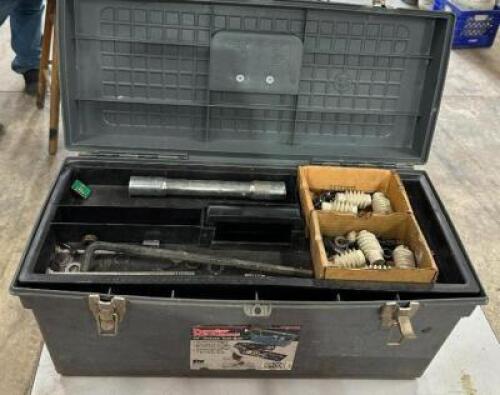 TOOLBOX WITH ASSORTED HAND TOOLS