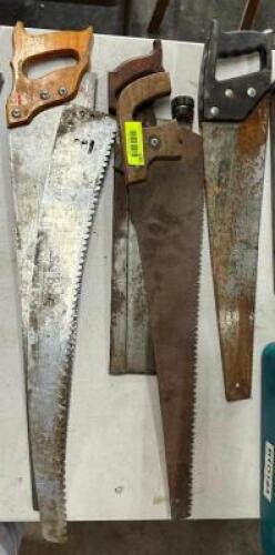 (4) - HAND SAWS